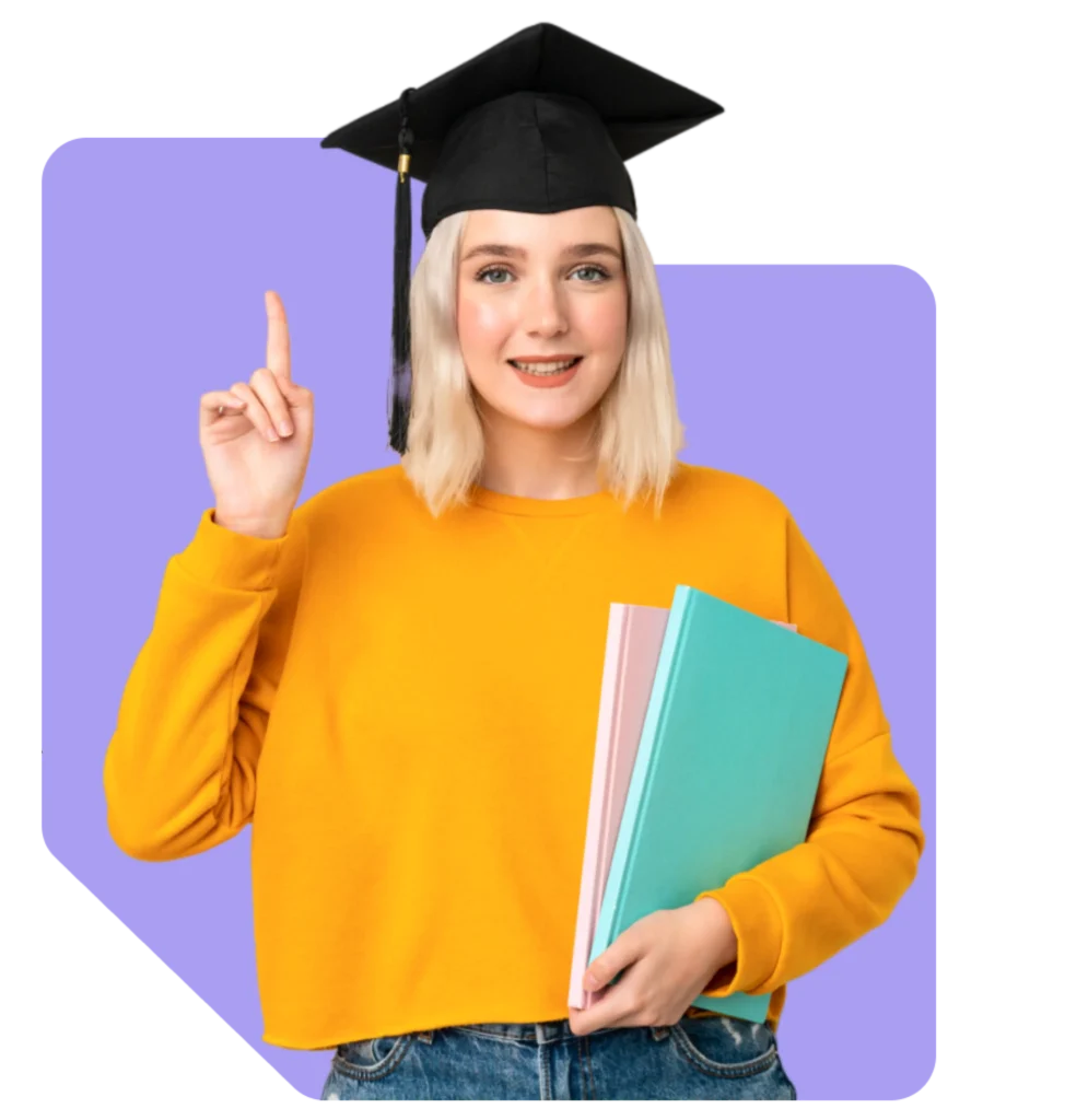 Student writing coursework assignment