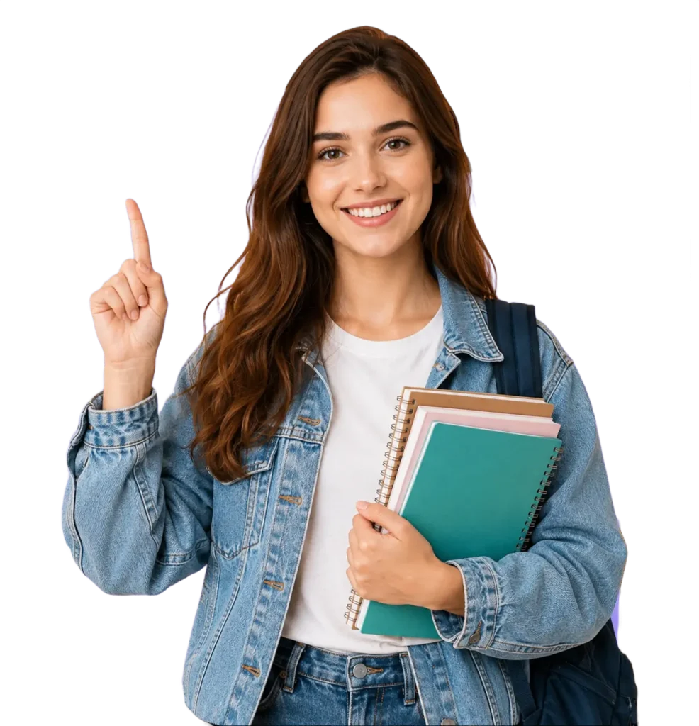 Student writing professional research proposal document